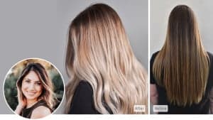 Rooted Icy Blonde Balayage